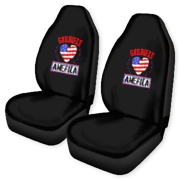 Discover God Bless America Independence Day USA Patriot Car Seat Covers