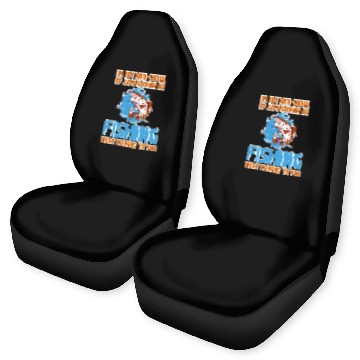 Discover I'd Just Rather Be Fishing Than Talking To You 2 Car Seat Covers