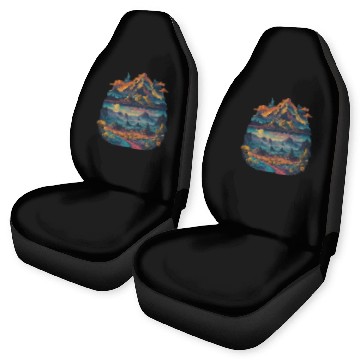 Discover Psychedelic dream illustration Car Seat Covers