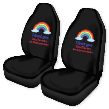 Discover Thank you Best Teacher for helping me Shining Car Seat Covers