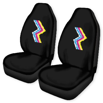 Discover 80s Neon Flash Car Seat Covers