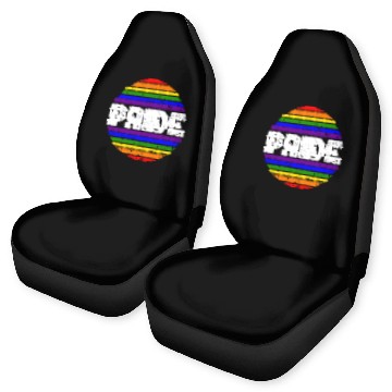 Discover Pride LGBT Love wins, we are queer and proud Car Seat Covers