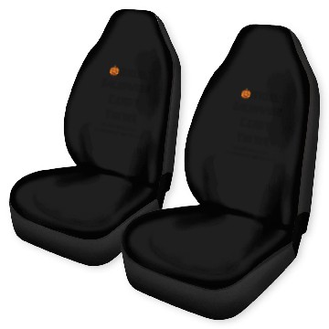 Discover Official Halloween Candy Tester Orange And Yellow Car Seat Covers