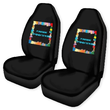 Discover "Positive Vibes Car Seat Covers: Embrace Optimism"