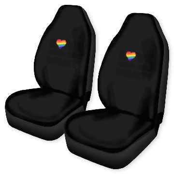Discover Pride LGBT Love wins, we are queer and proud Car Seat Covers