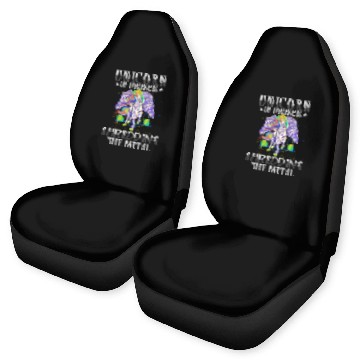 Discover Goth Rock Satan Unicorn Festivals Death Metal Car Seat Covers