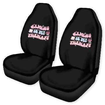 Discover Gaming Is My Therapy, Happy Game Day Car Seat Covers