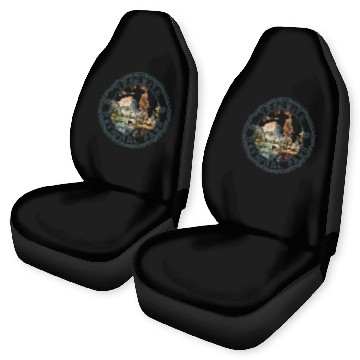 Discover Yosemite National Park Vintage Style Half Dome Car Seat Covers