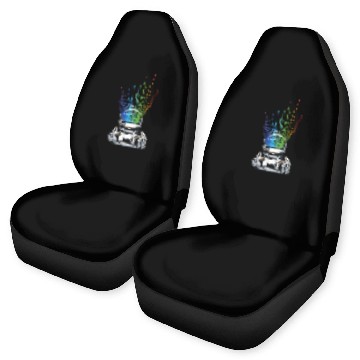 Discover Space Light Astronaut - Rainbow Rays Car Seat Covers