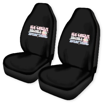 Discover Ice Cream Solves Everything, Happy Summer Holiday Car Seat Covers