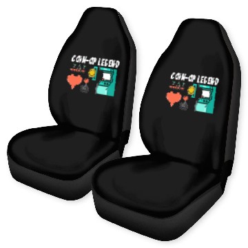 Discover Coin Op Legend Arcade Gaming 80s Retro Gamer Car Seat Covers
