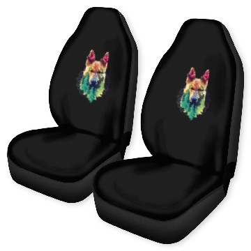 Discover German Shepherd Forest Car Seat Covers