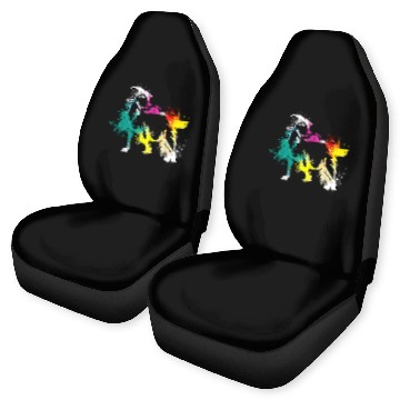 Discover Colerfull Splash Art Farm animals Goat Car Seat Covers