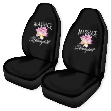 Discover Massage Therapist Masseuse Lotus Blossom Car Seat Covers
