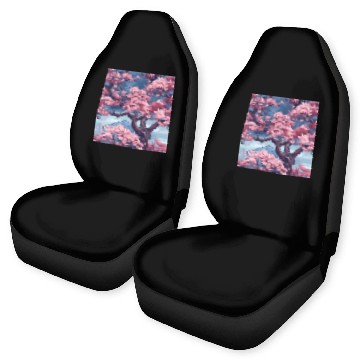 Discover Anime Euphoria: Fantasy Cherry Blossom Dreamscape Car Seat Covers