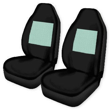 Discover Teal White Dots Pattern Car Seat Covers
