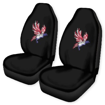 Discover Eagle In Colors Of Us Flag Patriotic Distressed Car Seat Covers