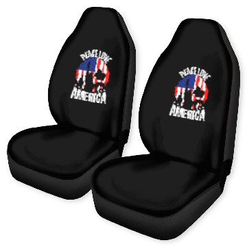 Discover "Peace Love America Labor Day Car Seat Covers - Celebrate