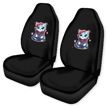 Discover Cute Spider Kitty Car Seat Covers