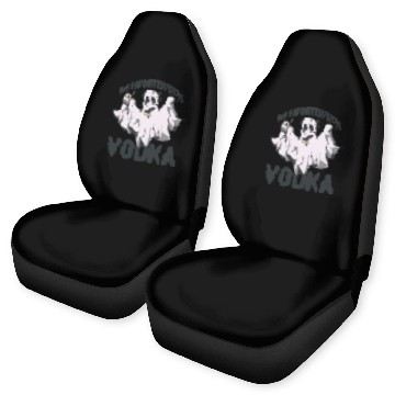 Discover My Favorite Spirit Is Vodka Halloween Vodka Ghost Car Seat Covers