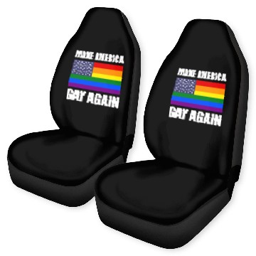 Discover Rainbow LGBTQ American Pride Diversity Flag Car Seat Covers