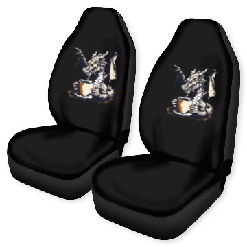 Discover Angry Dragon Coffee Car Seat Covers