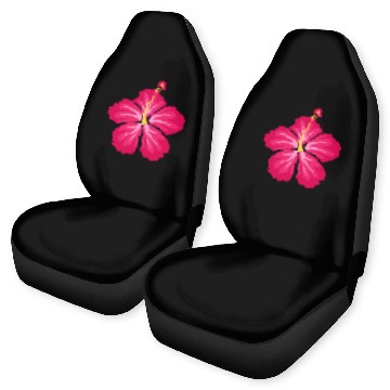 Discover Pink Hibiscus Flower Car Seat Covers