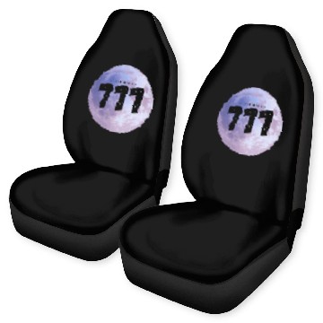 Discover Purple Moon Angel Numbers 777 Car Seat Covers