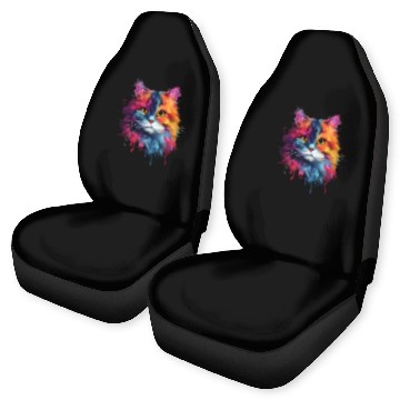 Discover Persian Cat Living Atmosphere Car Seat Covers