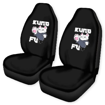 Discover Kung Fu Cat Cat Mom Car Seat Covers