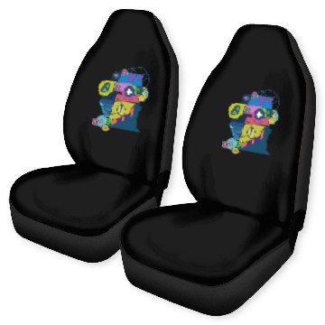 Discover gaming boy. games art Car Seat Covers