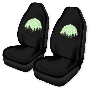 Discover Green Forest Mandala Pacific Northwest Car Seat Covers