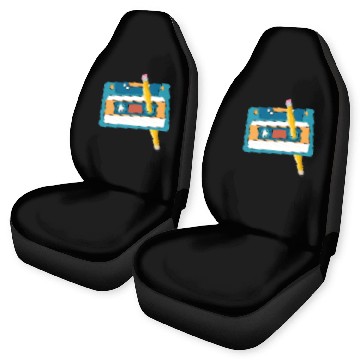 Discover 80's Cassette Tape 1990s Pencil Winding Cassette Car Seat Covers