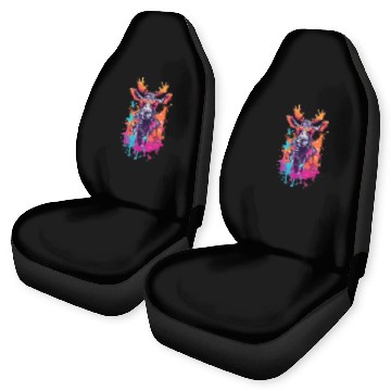 Discover Cool Moose With Sunglasses Car Seat Covers