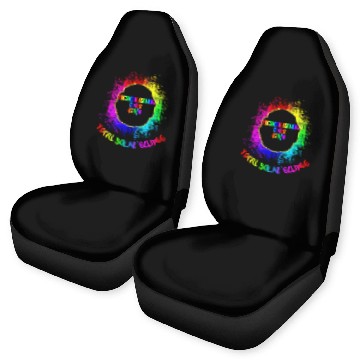 Discover Total Solar Eclipse Fredericksburg Texas 4/28/24 Car Seat Covers