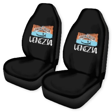 Discover Venice Gondola Italy Venezia Car Seat Covers