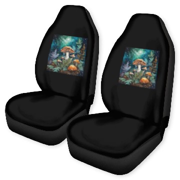 Discover Full Moon Mushroom Nature Car Seat Covers