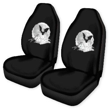 Discover moon and bat Car Seat Covers