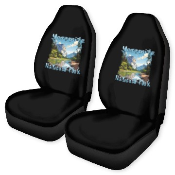 Discover Yosemite National Park: Colorful Landscape in Car Seat Covers