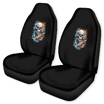 Discover Carp and Skull Car Seat Covers