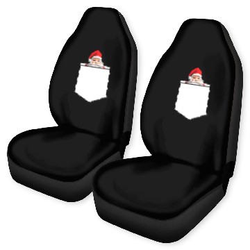 Discover Fake Pocket snata claus Car Seat Covers