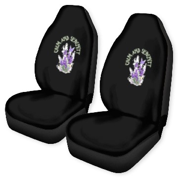 Discover Calm And Serenity Car Seat Covers, lavender flower of calm