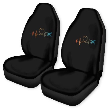 Discover Airplane Aviation Instructor Airline Pilot Car Seat Covers