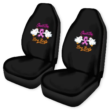 Discover Breast Cancer Halloween Save The Boo Bees Car Seat Covers
