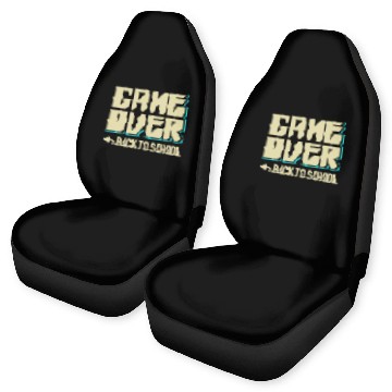 Discover Game Over Back To School Car Seat Covers
