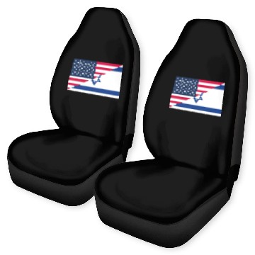 Discover Israel USA flag flags Car Seat Covers