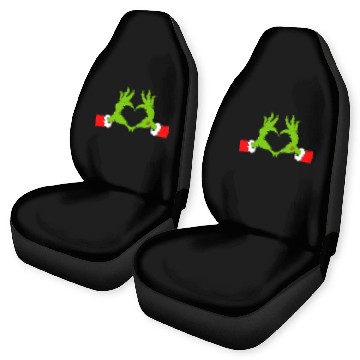 Discover Heart Hands Graphic Christmas Car Seat Covers