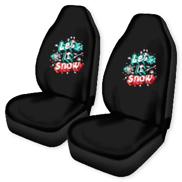 Discover Let it Snow. Car Seat Covers