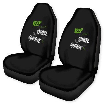 Discover KEEP IT SIMPLE AND UNIQUE-WHITE GREEN LETTERING Car Seat Covers