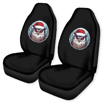 Discover Christmas owl Car Seat Covers